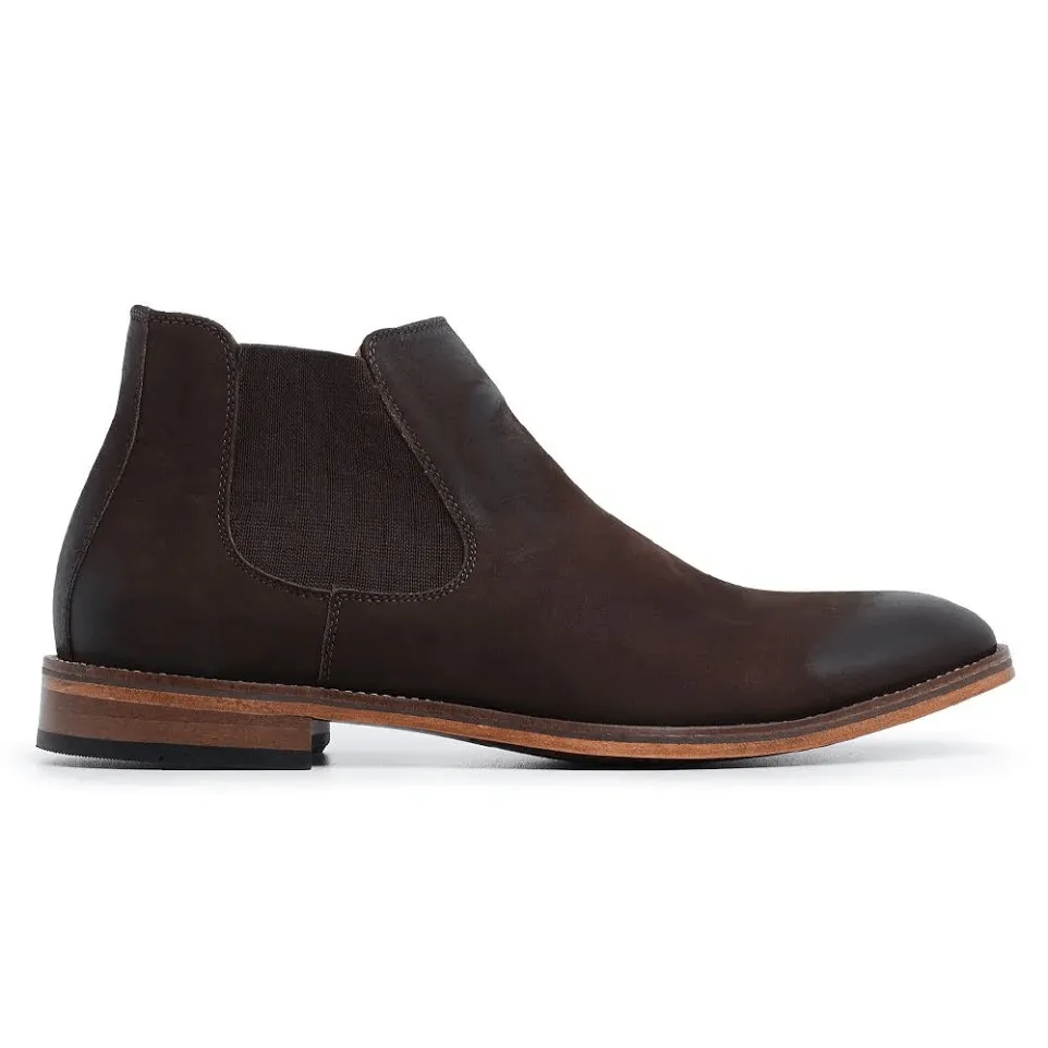 Bota Social Chelsea Nobuck Café
