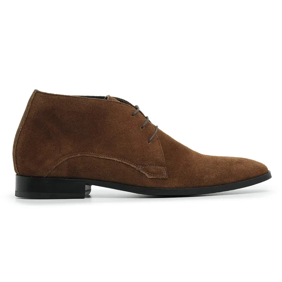 Bota Social Nobuck Gianni Marrom