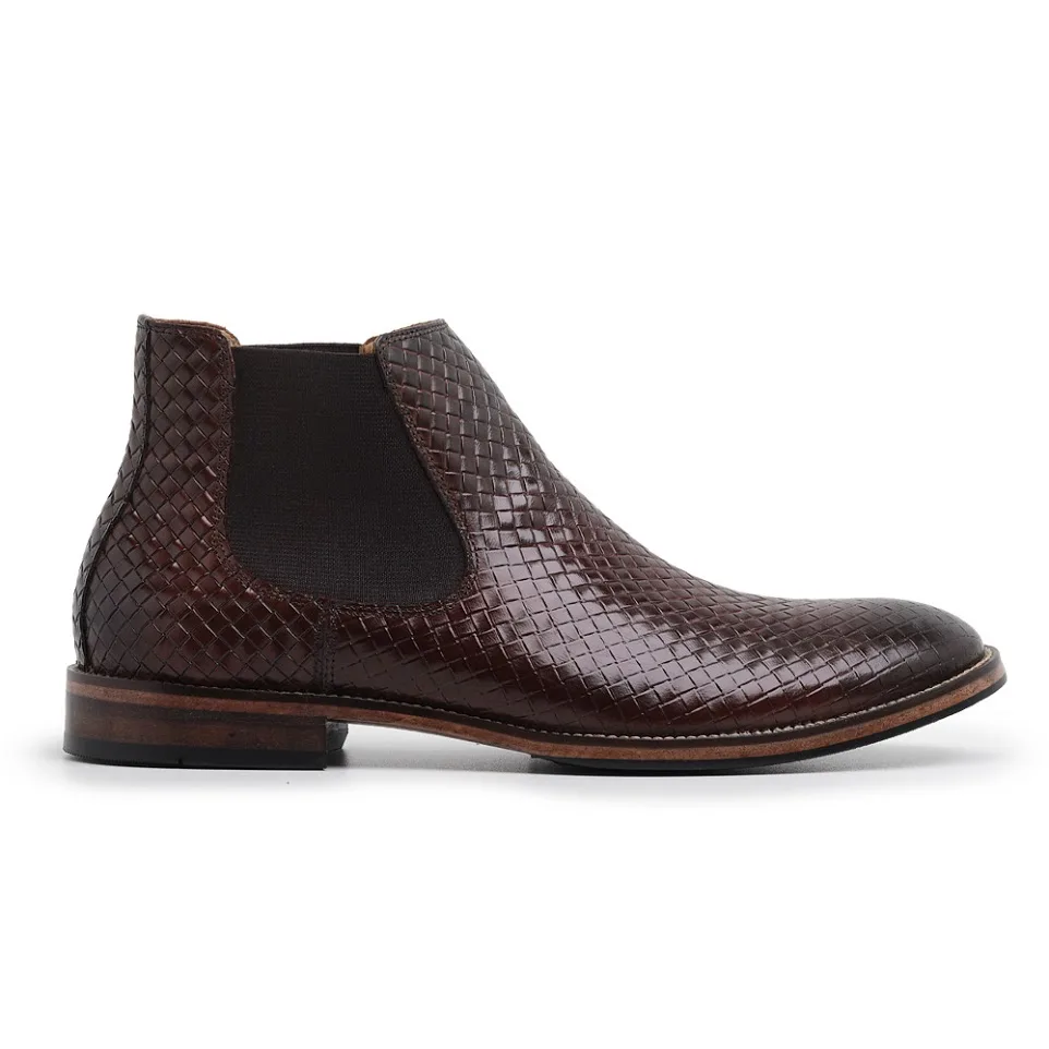 Bota Social Chelsea Morello Marrom