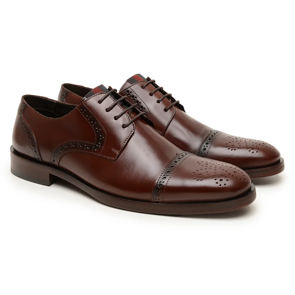 Sapato Social Romano Marrom