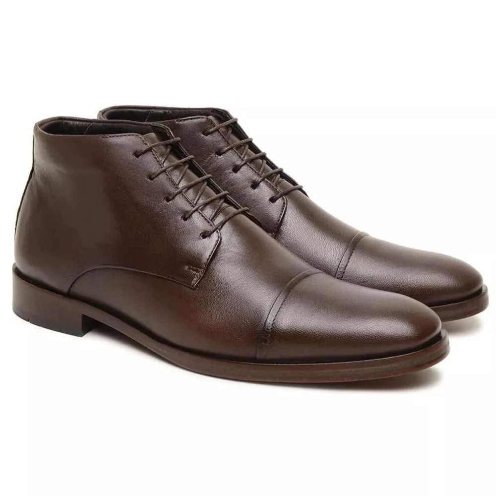 Bota Social Ankle Boot Tommazo Café