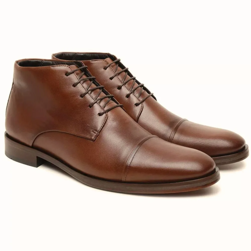 Bota Social Ankle Boot Tommazo Marrom