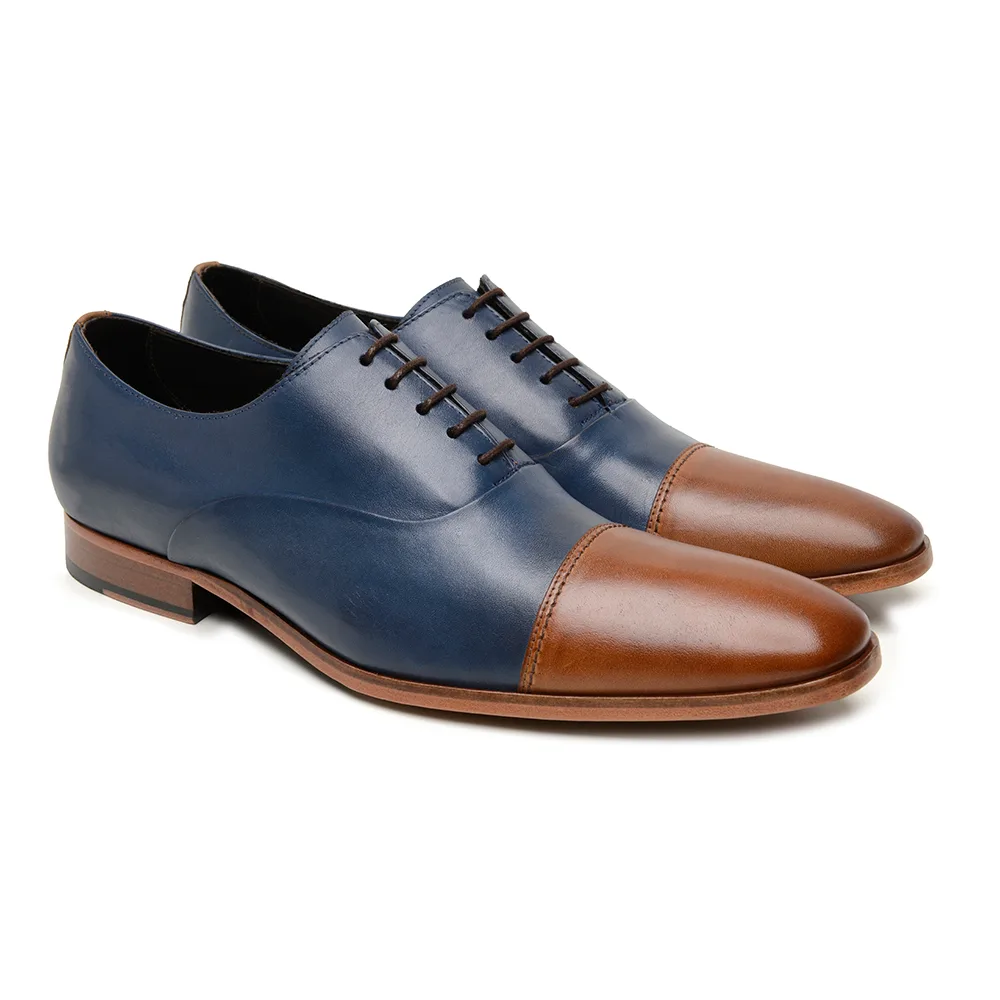 Sapato Social Barcellon Azul Whisky