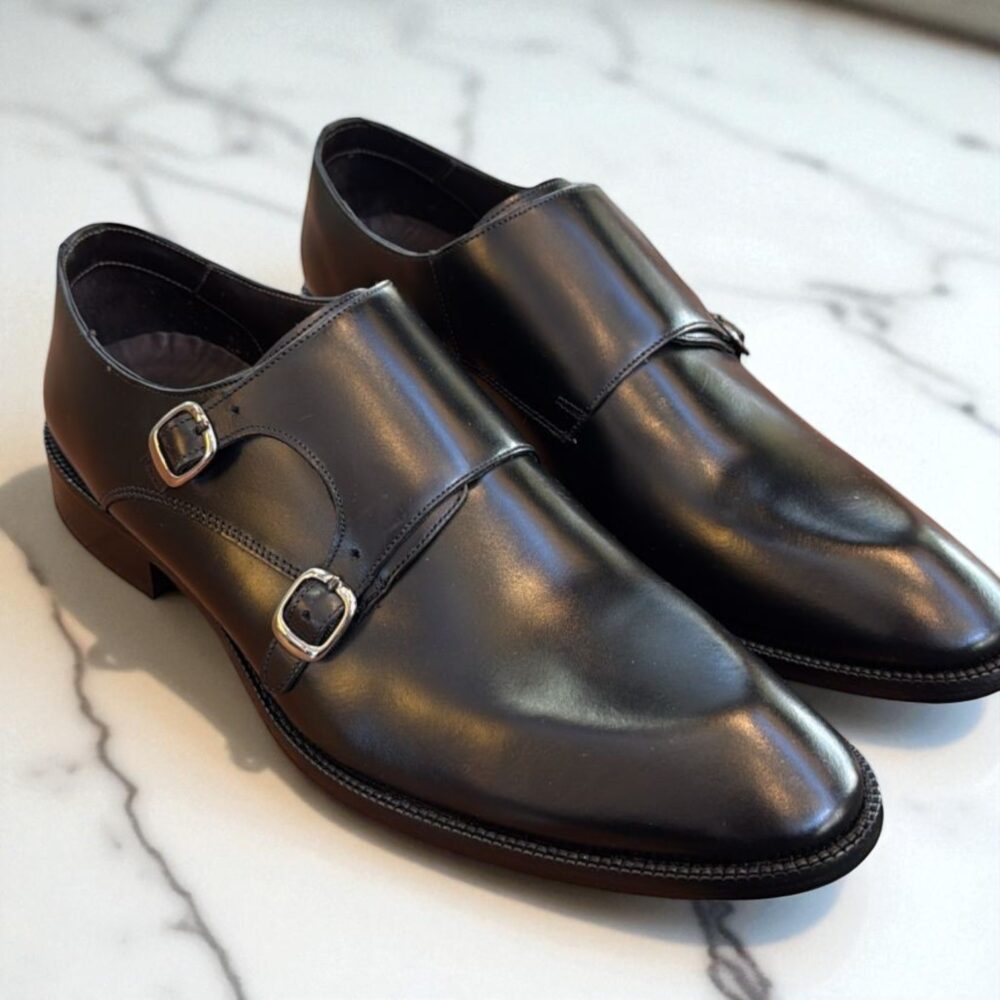 Sapato Monk Strap Petrov Preto
