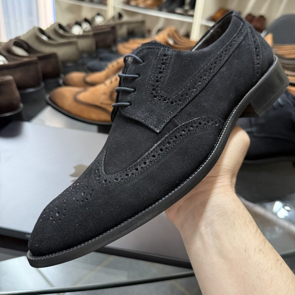 Sapato Social Camurça Cassini Preto