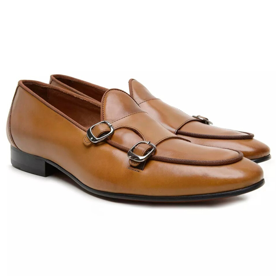 Sapato Monk Strap Corleone Whisky
