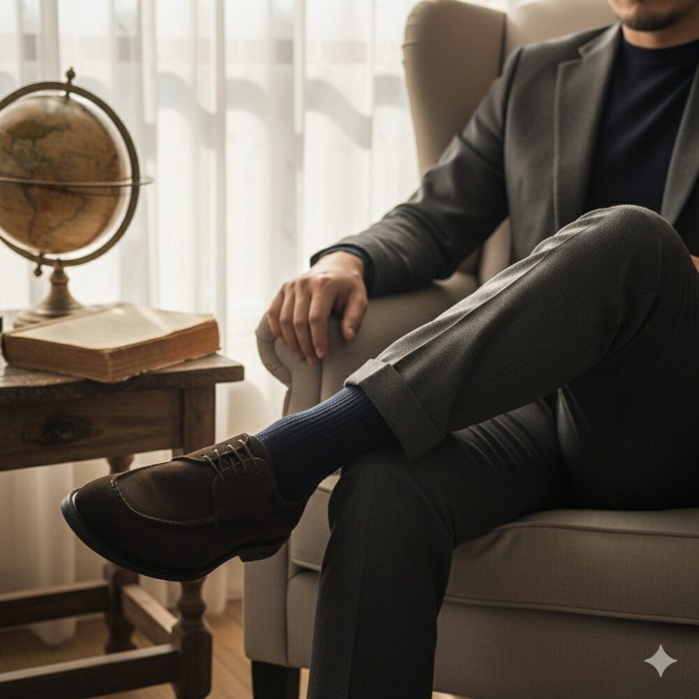 Sapato Social Camurça Esposito Café Fumex