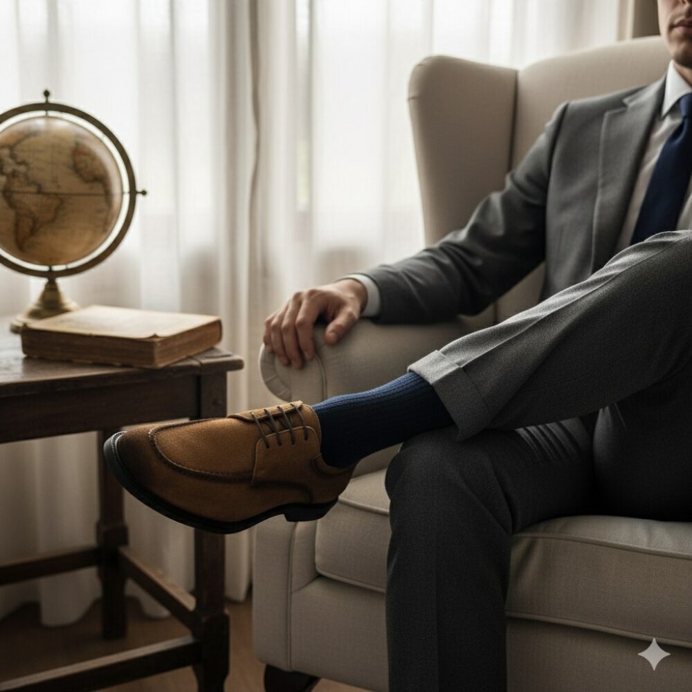 Sapato Social Camurça Esposito Ferrugem Fumex